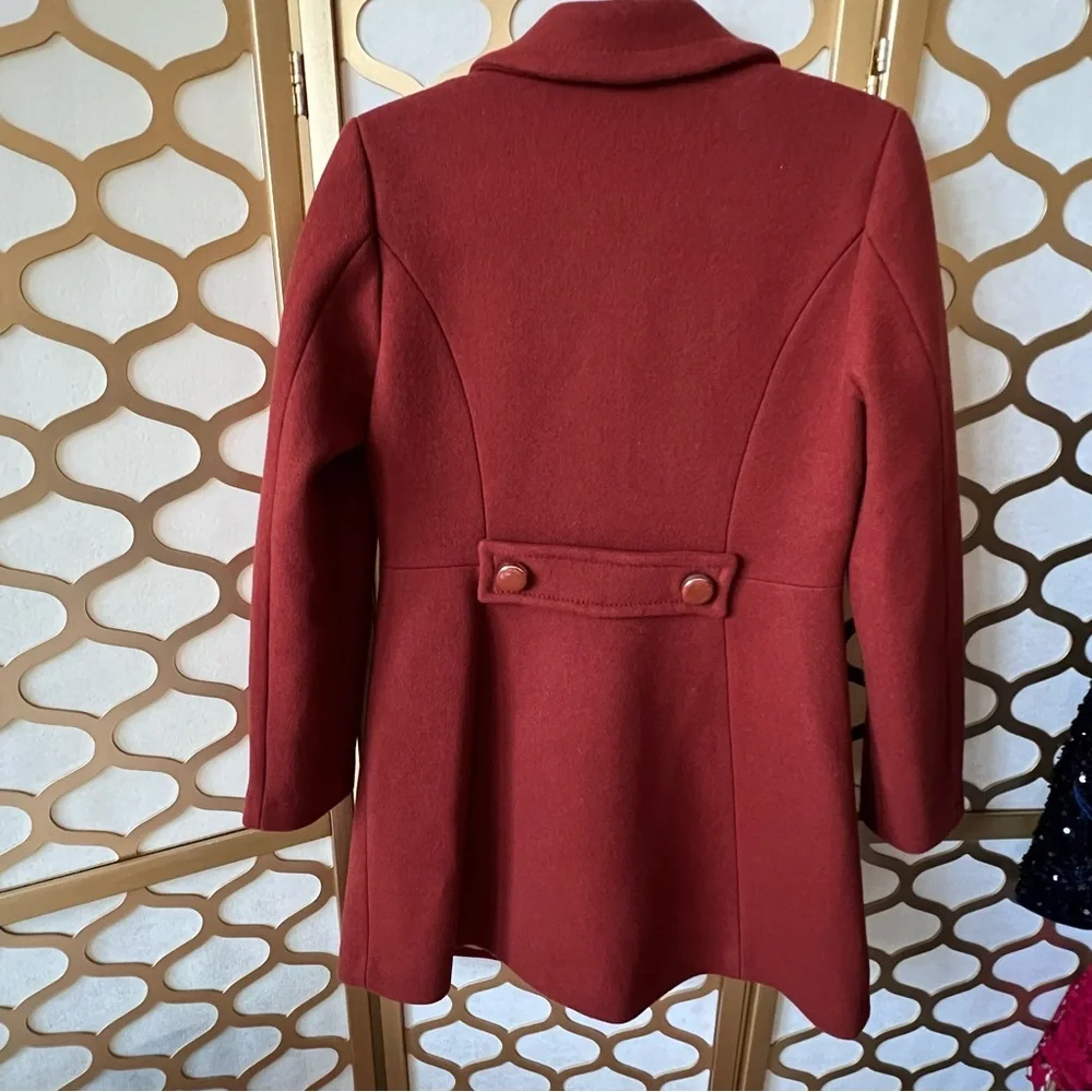 Kate Spade New York Wool Blend Coat Women’s XS Rust / Burnt Orange